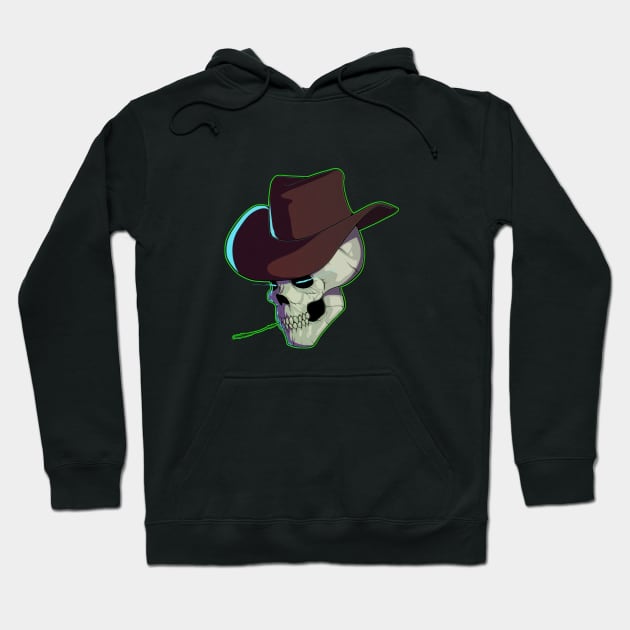 Cowboy Skull Hoodie by GabCastro